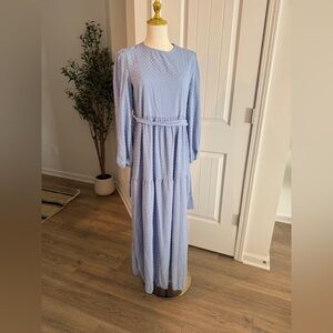 Elegant Blue Maxi Dress